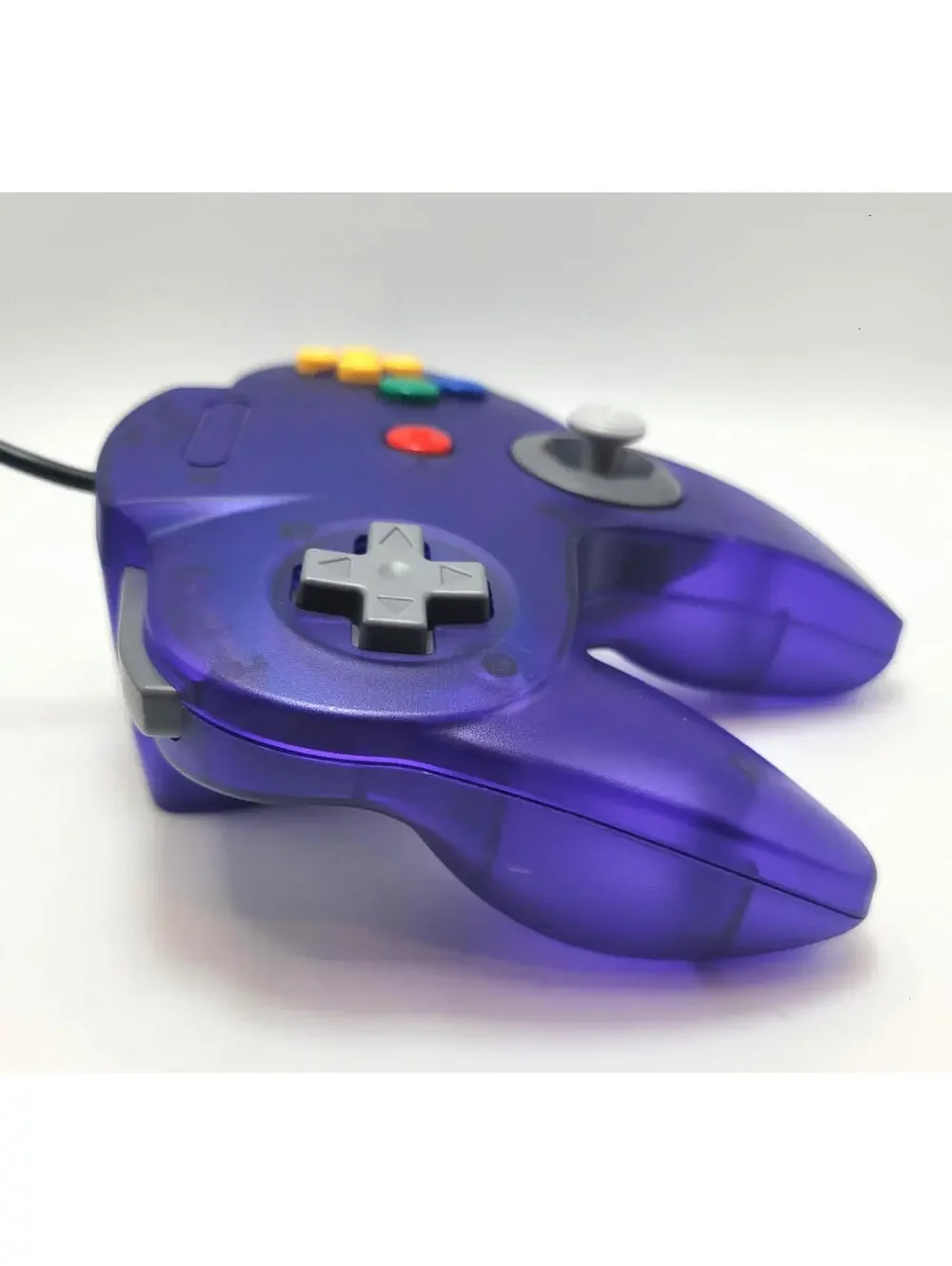 Nintendo 64 Wired Controller for N64 - TeknoGame® - Clear Grape Purple - NEW!